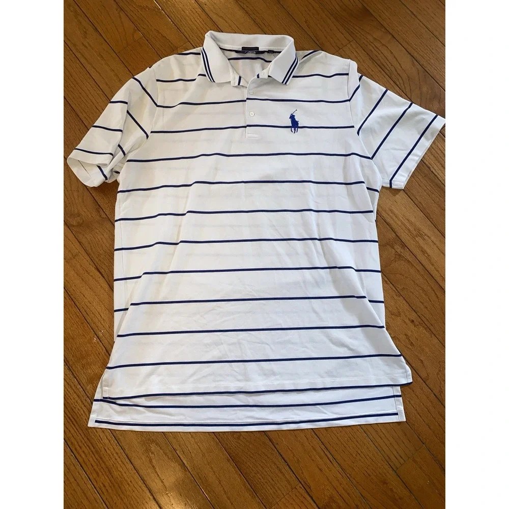 Ralph Lauren Polo Golf Performance Big Pony Kapalua Polo Shirt Striped XXL